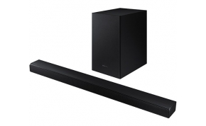 סאונד בר Samsung HW-T550 2.1ch Soundbar הכולל 2.1 ערוצים עם סאבוופר אלחוטי