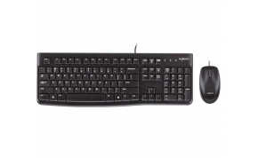 סט מקלדת ועכבר חוטיים Logitech Desktop MK120 עברית ואנגלית