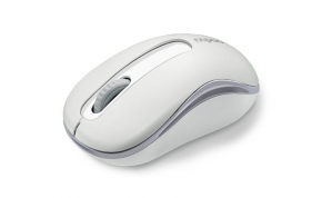 עכבר אלחוטי Rapoo M10 Plus 2.4GHz בצבע לבן וכסוף