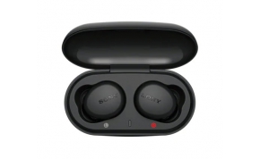 אוזניות אלחוטיות Sony WF-XB700 Bluetooth עם מיקרופון בצבע שחור הכוללות כיסוי טעינה אחריות היבואן הרשמי