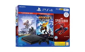 קונסולה Sony PlayStation 4 500GB הכוללת בקר ו- 3 משחקים - אחריות היבואן הרשמי -Slim PS4