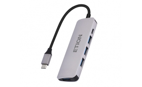 מפצל TYPE C ETION הכולל 3 כניסות 0.USB 3 + חיבור Type -C