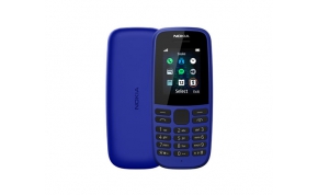 טלפון סלולרי Nokia 105 2019 בצבע כחול - שנה אחריות היבואן הרשמי