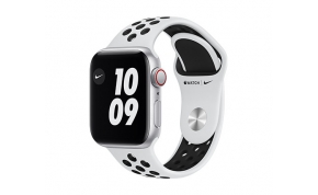 שעון חכם אפל Apple Watch Nike SE GPS + Cellular 40mm בצבע כסוף עם רצועת ספורט לבנה