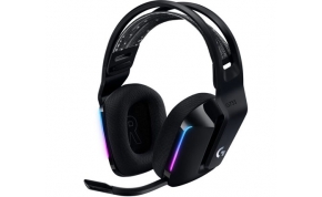 אוזניות גיימינג אלחוטיות Logitech G733 Lightspeed Wireless RGB עם מיקרופון בצבע שחור