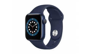 שעון חכם אפל Apple Watch Series 6 GPS 40mm בצבע כחול עם רצועת ספורט כחולה