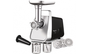 מטחנת בשר Moulinex ME306832 בצבע שחור וכסוף
