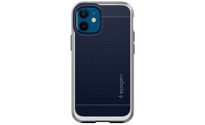 כיסוי לטלפון Spigen Neo Hybrid iPhone 12 Mini בצבע כסוף וכחול