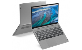 מחשב נייד "15.6 Lenovo IdeaPad 5 81YK00RGIV i5-1035G1 בצבע אפור פלטינום, כונן 512GB SSD, זכרון 8GB ומ.גרפי Intel UHD Graphics