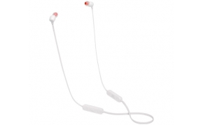 אוזניות אלחוטיות JBL Tune 115BT עם מיקרופון Bluetooth בצבע לבן