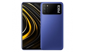 סמארטפון Poco M3 64GB בצבע כחול - שנתיים אחריות היבואן הרשמי