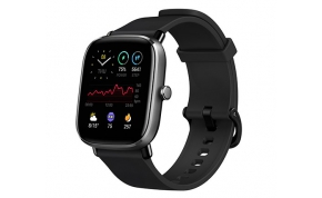 שעון Amazfit GTS 2 Mini בצבע שחור עם רצועה בצבע שחור אחריות היבואן הרשמי