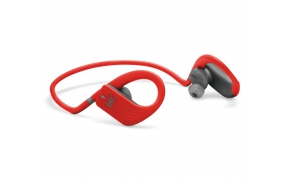 אוזניות ספורט אלחוטיות JBL Endurance Jump עם מיקרופון Bluetooth בצבע אדום