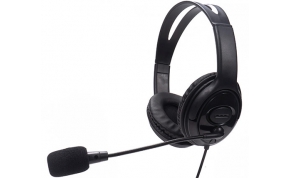 אוזניות Tellur PCH2 עם מיקרופון בצבע שחור