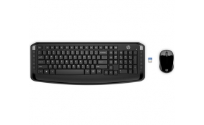 סט מקלדת ועכבר אלחוטיים HP Wireless 300 2.4GHz עברית אנגלית ורוסית