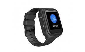 שעון חכם לגיל השלישי עם סים מובנה Kidiwatch PapaWatch בצבע שחור אחריות היבואן הרשמי