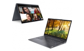 מחשב נייד עם מסך מגע "14 Lenovo Yoga 7 14ITL5 82BH006RIV i7-1165G7 בצבע אפור, כונן 1TB SSD זכרון 16GB ומ.גרפי Intel Iris Xe