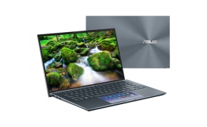 מחשב נייד "14 Asus Zenbook 14 UX435EG-A5109T i5-1135G7 בצבע אפור, כונן 512GB SSD, זכרון 16GB ומ. גרפי Nvidia GeForce MX450