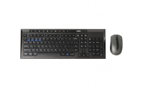 סט מקלדת ועכבר אלחוטיים Rapoo 8200M Multi-mode Bluetooth + 2.4GHz עברית אנגלית