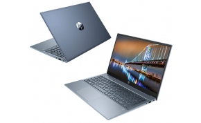מחשב נייד "15.6 HP Pavilion 15-EG0003NJ 308A2EA i5-1135G7 בצבע כחול, כונן 512GB SSD, זכרון 8GB ומ.גרפי Intel Iris Xe Graphics