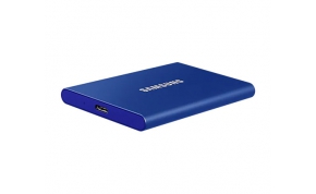 כונן SSD חיצוני נייד Samsung Portable SSD T7 USB3.2 1TB בצבע כחול