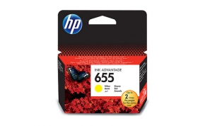ראשי דיו למדפסת HP Yellow CZ112AE מספר 655 1