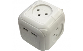 מפצל חשמל וכבל מאריך Semicom SW-CUB42U 1