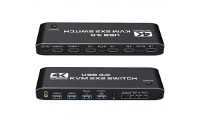 קופסאות מיתוג ובוררים (KVM) Ivory Connect KVM202K3  1