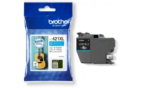 ראשי דיו למדפסת Brother LC421XLC  1