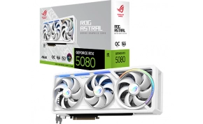 כרטיסי מסך ASUS ROG Astral GeForce RTX 5080 16GB GDDR7 WHITE OC Edition 1