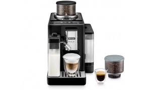 מכונת קפה אוטומטית DeLonghi Rivelia EXAM440.55.B שחור - מבט קדמי