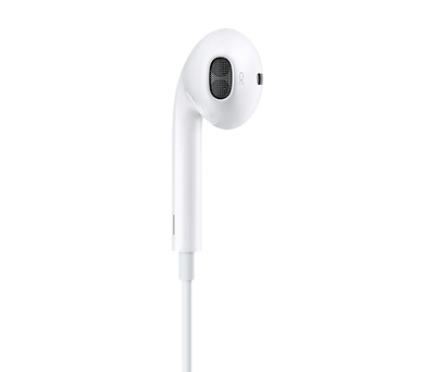 אוזניות Apple EarPods Lightning עם מיקרופון בצבע לבן