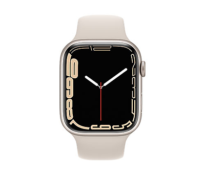 שעון חכם אפל Apple Watch Series 7 GPS 45mm בצבע Starlight Aluminium Ca