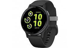 שעון ספורט חכם גרמין GARMIN vívoactive 5 – גודל 42 מ''מ – גוף אלומיניום – רצועת סיליקון – צבע שחור