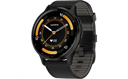 שעון ספורט חכם גרמין GARMIN Venu 3 – גודל 45 מ''מ – רצועת עור – צבע עור/שחור